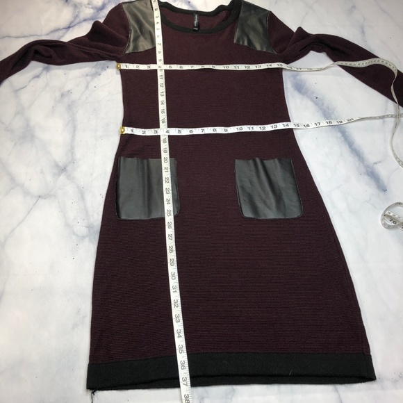 W118 by Walter Baker Purple & Faux Leather Dress - Picture 5 of 8